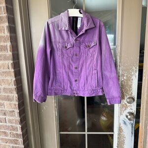 Vibrant Purple Women's Jean Jacket